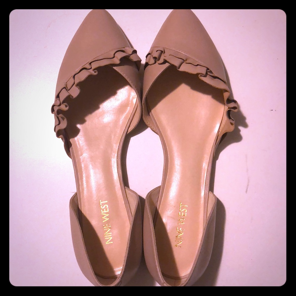 Nine West Nude Flats